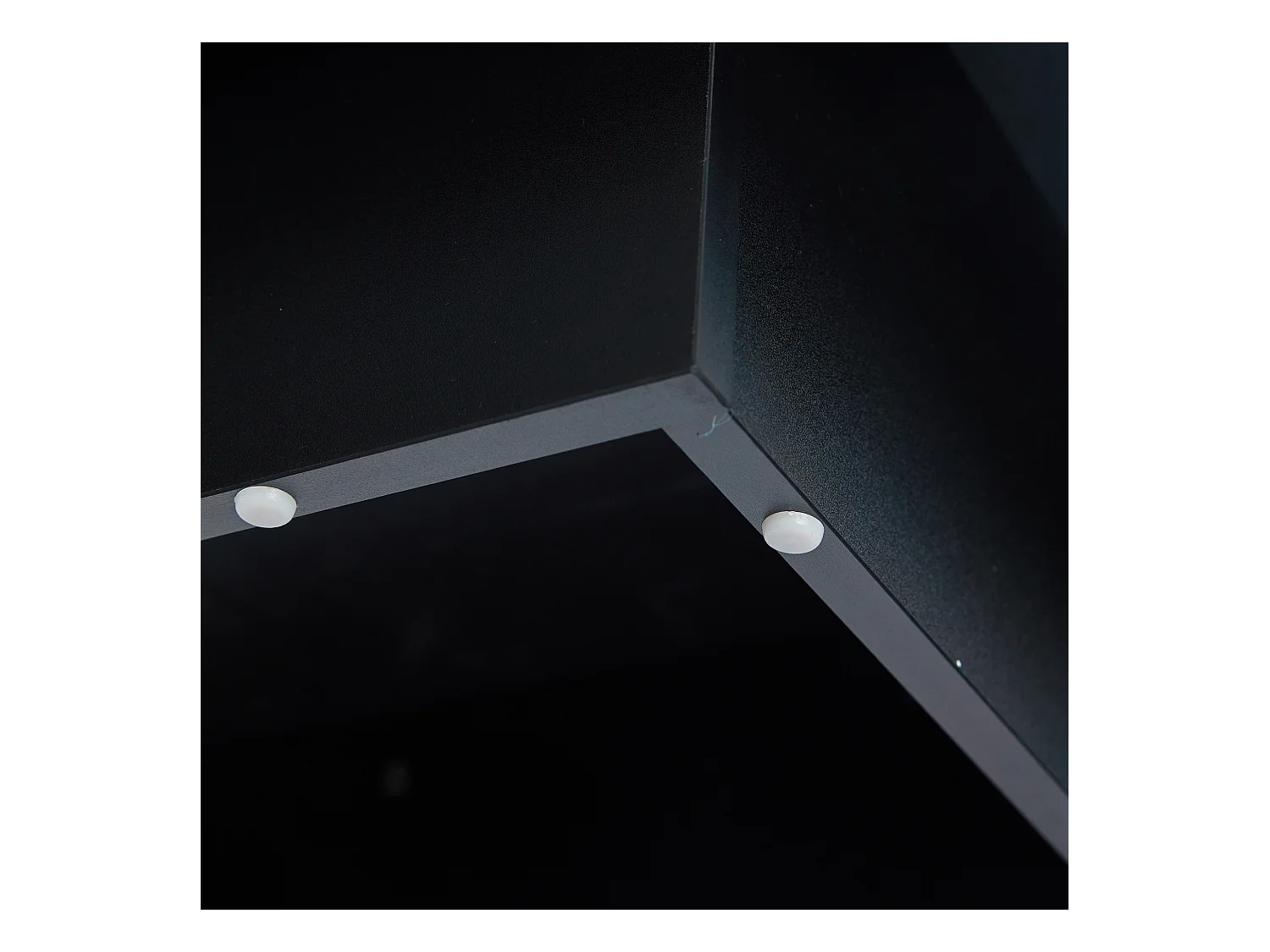 Table basse rectangulaire - Pivotante finition brillante et blanche - noir et blanc - pour les salons