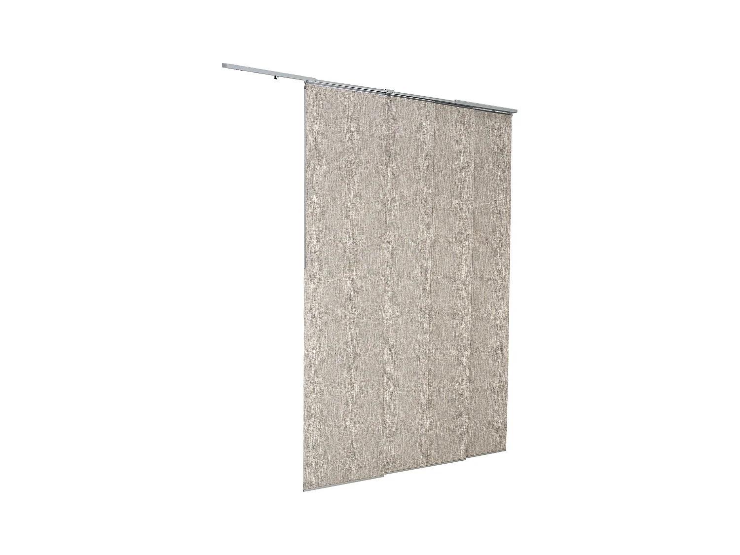 Store à Panneaux SucceBuy Verticaux sur Rail 116-218 cm de Large, Panneaux Japonais Ajustables jusqu'à 243 cm de Haut, Idéal pour Portes Coulissantes