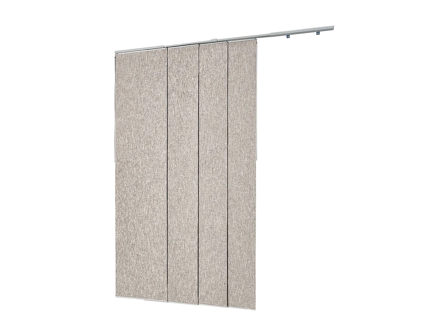 Store à Panneaux SucceBuy Verticaux sur Rail 116-218 cm de Large, Panneaux Japonais Ajustables jusqu'à 243 cm de Haut, Idéal pour Portes Coulissantes