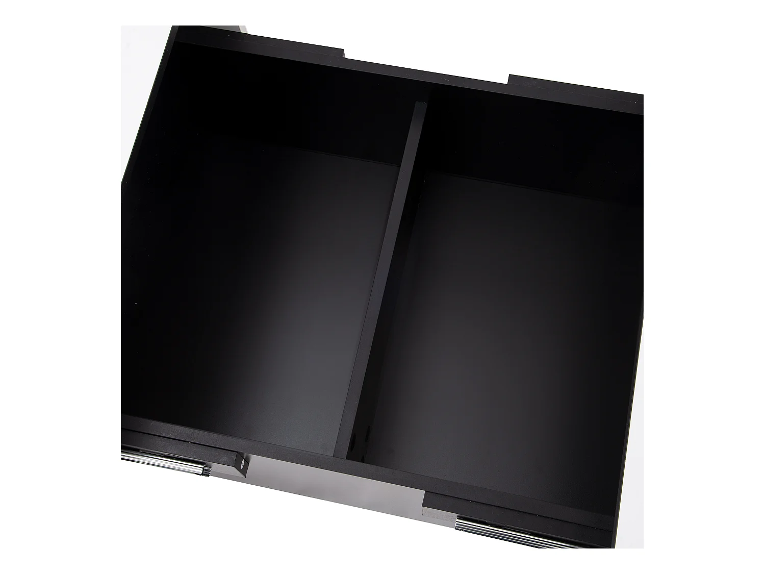 Table basse blanc - Table basse avec 2 espaces de rangement et plateau rétractable - pour le salon