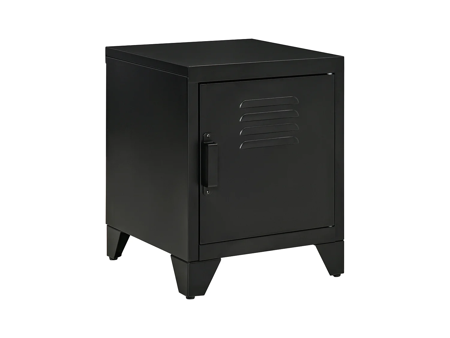 Table de chevet 1 porte - Table de chevet avec étagère réglable - noir - pour chambre