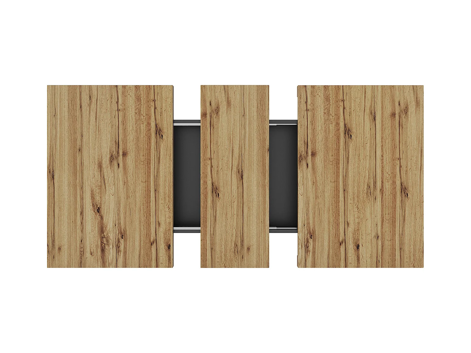 Table à manger extensible 2 portes - Table à manger pliable à carreaux - noire - pour la cuisine et le salon