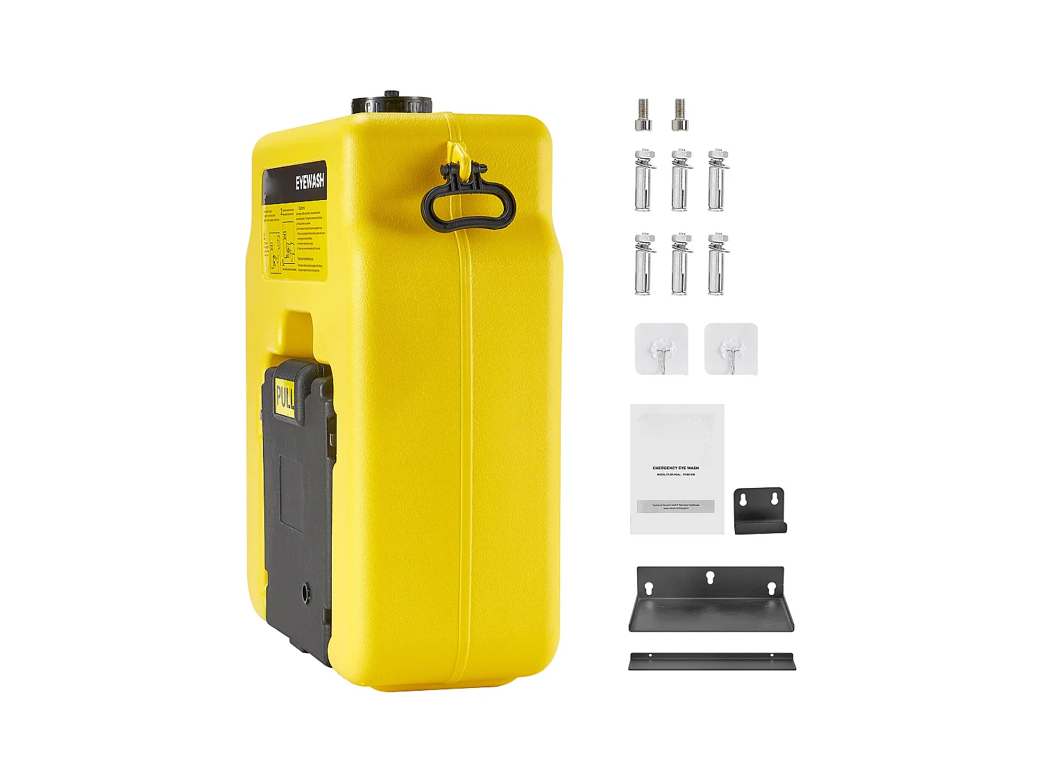 Stacja do Płukania Oczu SucceBuy 53 L, Stacja do Płukania Oczu Zgodna z Normą OSHA do Montażu na Ścianie lub Samodzielnego Użytku,Jednostka dla Szkół