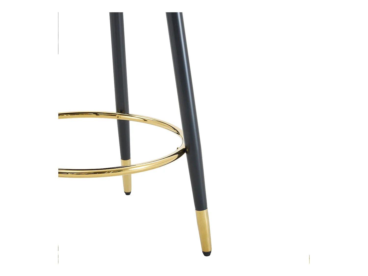 Lot de 2 tabourets de bar - Tabouret de bar pivotant avec dossier et repose-pieds en métal - gris clair et marron PU - pour salles à manger et terrasses