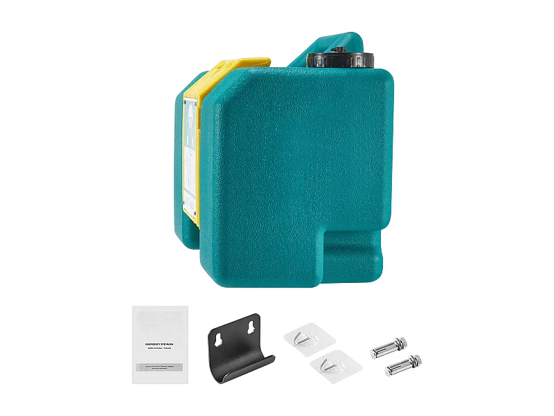 Estação de Lavagem SucceBuy Ocular 30 L, Conformes com Normas OSHA, para Montagem em Parede ou Chão, Unidade de Lavagem Ocular de Emergência com Dois Bicos