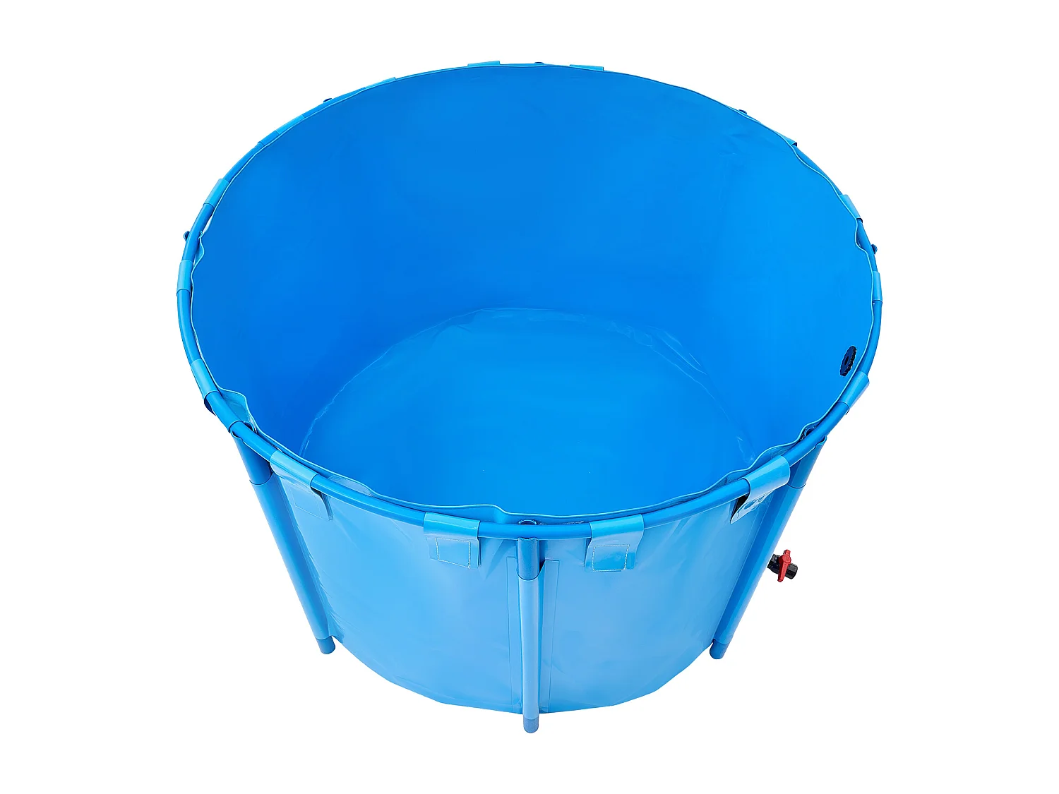 Tanque para Peixes SucceBuy Dobrável em Lona, Capacidade 1700 L, Aquário Redondo em PVC com Moldura Resistente e Válvula de Dreno, Ideal para Criação de Koi