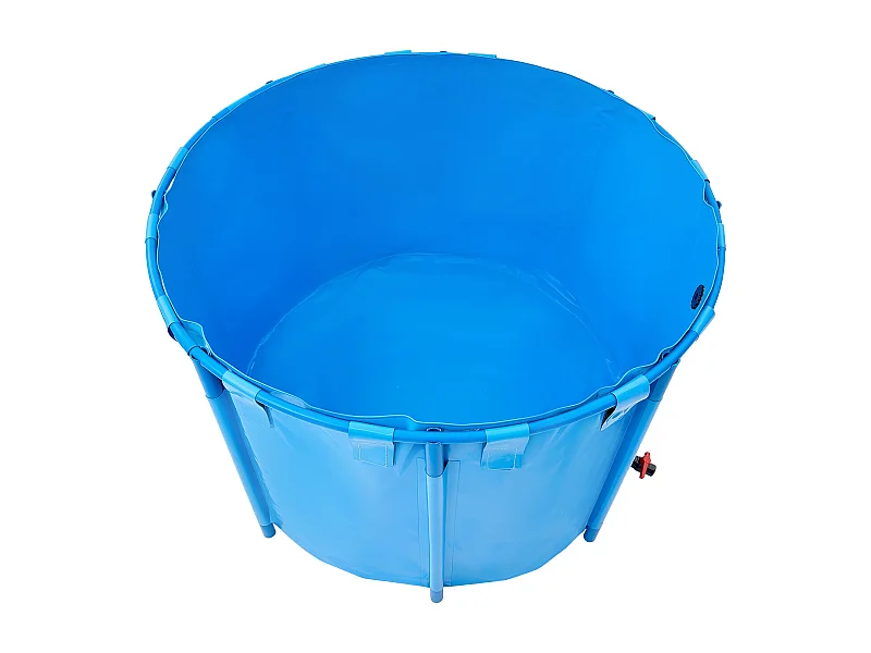 Tanque para Peixes SucceBuy Dobrável em Lona, Capacidade 1700 L, Aquário Redondo em PVC com Moldura Resistente e Válvula de Dreno, Ideal para Criação de Koi