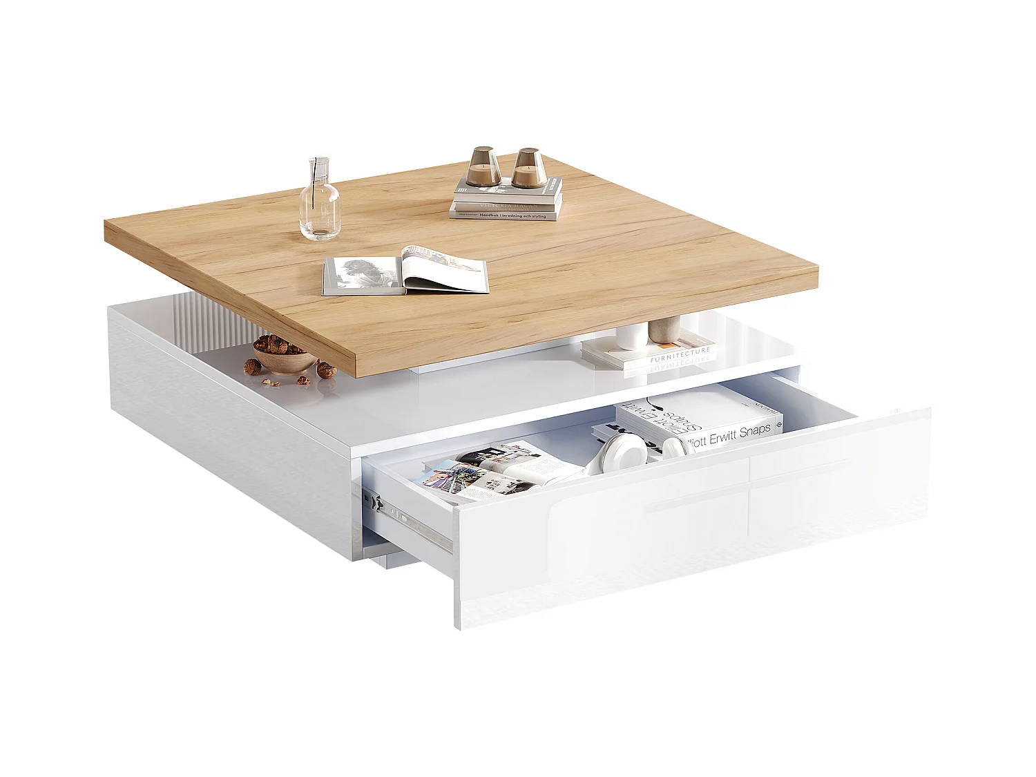 Lot de 2 tabourets de bar - Tabourets de bar avec dossier rembourré et capitonnage à boutons - velours bleu