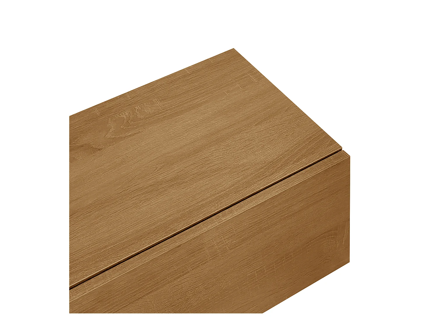 Meuble TV 2 tiroirs - Meuble TV avec éclairage LED et compartiments de rangement - bois