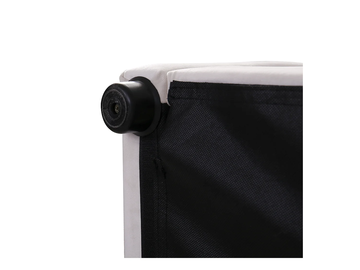 Cama com arrumação de 140 x 200 cm - Cama de casal com cabeceira ajustável em altura - veludo branco - sem colchão