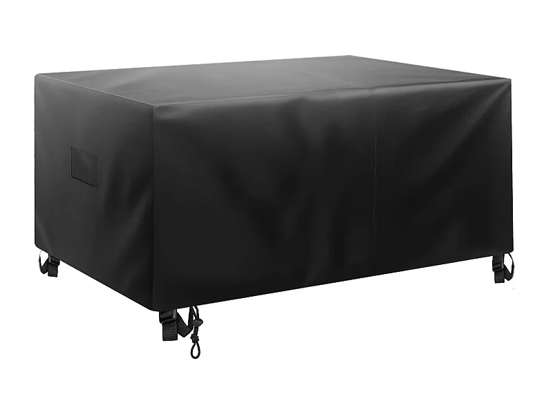 Gartenmöbelabdeckung SucceBuy, 188 x 188 x 71 cm, Schutzplane für Außenmöbel aus Wasserdichtem und Widerstandsfähigem 420D-Material, für Alle Jahreszeiten, Schwarz