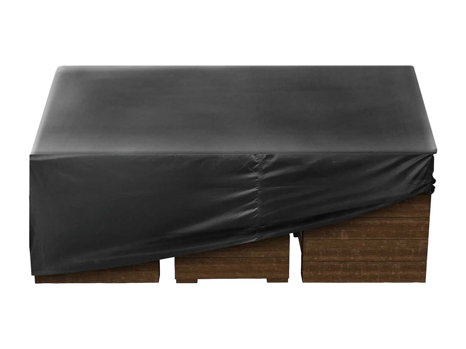 Housse de Meubles de Jardin SucceBuy, 188x188x71 cm, Bâche de Protection pour Mobiliers d’Extérieur en 420D Imperméable et Résistante, Toutes Saisons, Noir
