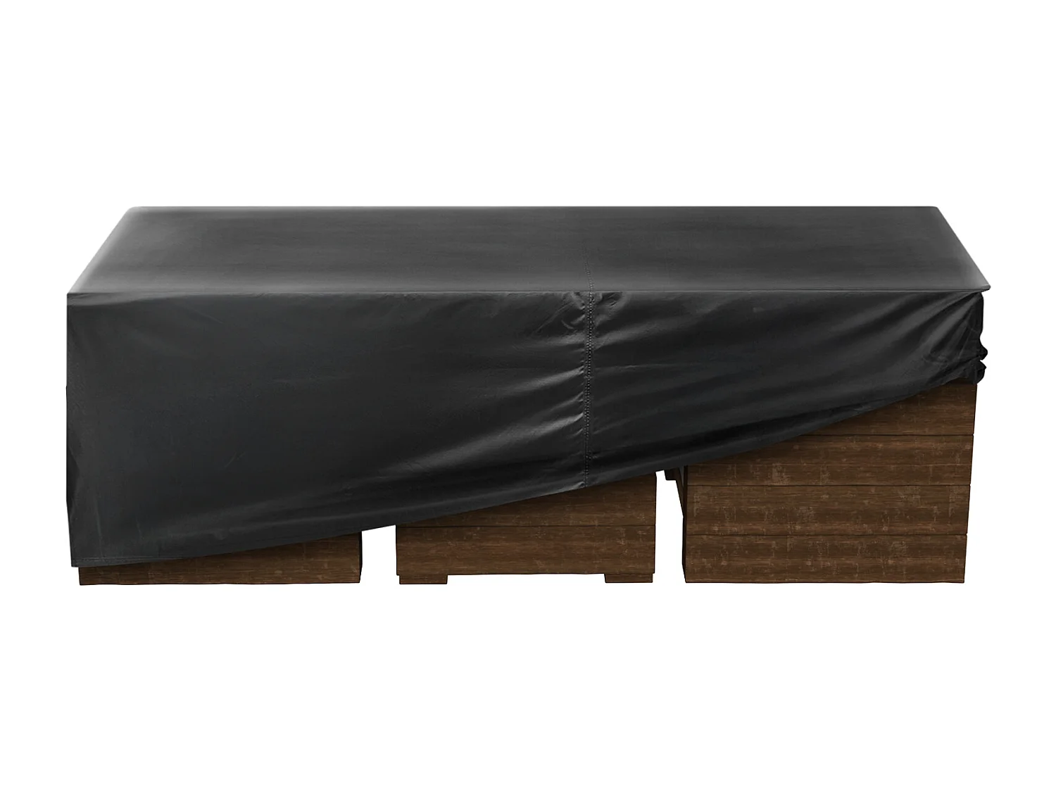 Housse de Meubles de Jardin SucceBuy, 279x213x71 cm, Bâche de Protection pour Mobiliers d’Extérieur en 420D Imperméable et Résistante, Toutes Saisons, Noir