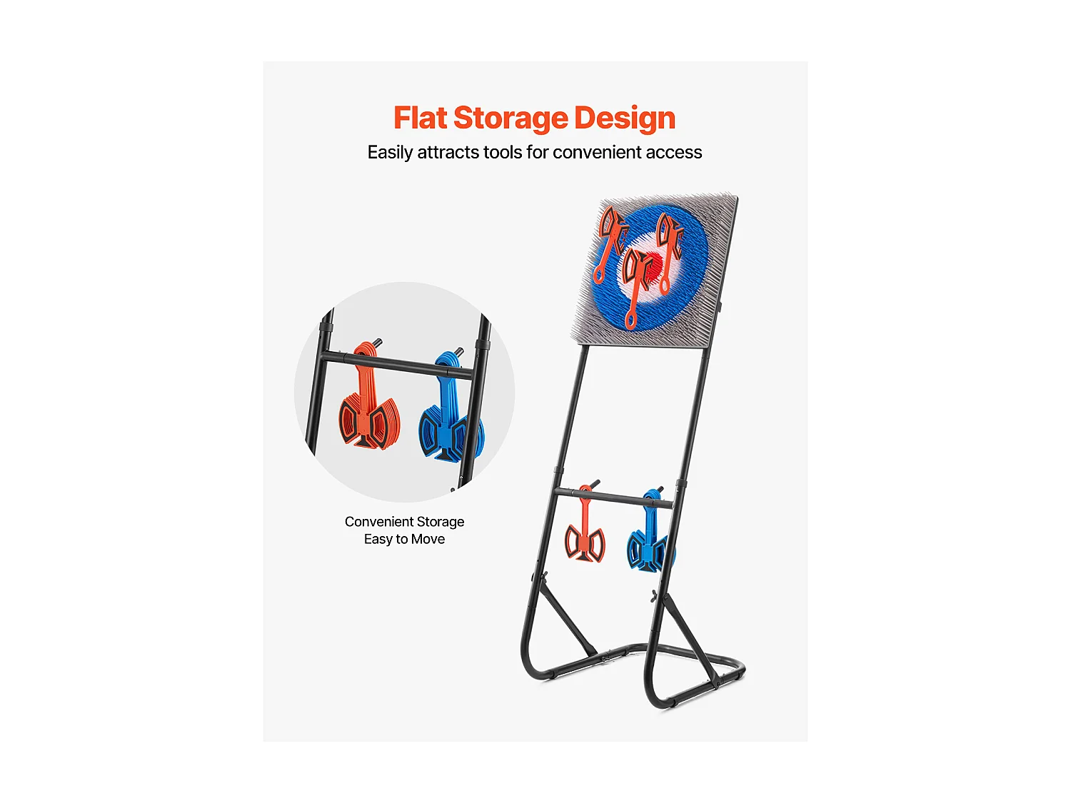 Jeu de Lancer de Haches SucceBuy, Cible en Plastique avec 8 Haches de Lancer, Cadre en Acier Pliable, pour Jeux d'Intérieur et d'Extérieur et Jardin