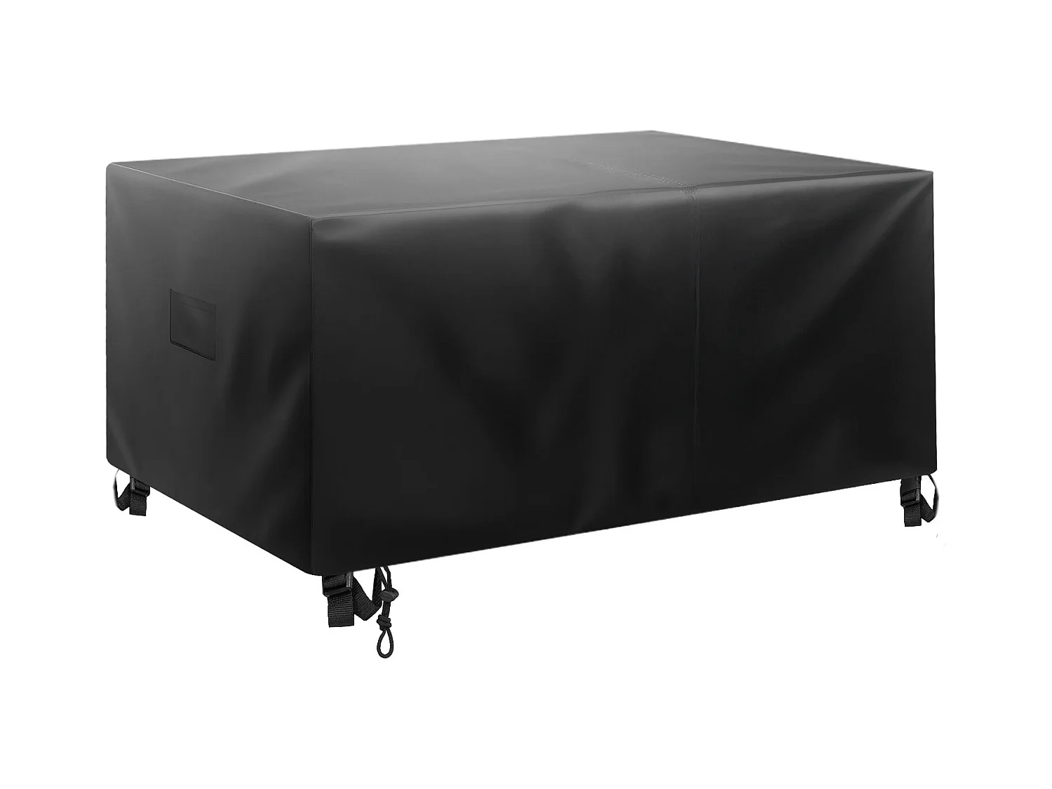 Housse de Meubles de Jardin SucceBuy, 320x320x81 cm, Bâche de Protection pour Mobiliers d’Extérieur en 420D Imperméable et Résistante, Toutes Saisons, Noir