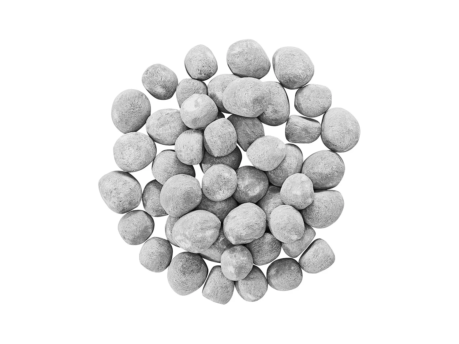 Galets en Céramique pour Cheminée à Gaz SucceBuy, Lot de 48, Pierres de Lave 2,5-5 cm, Pierres Décoratives Réutilisables pour Foyer à Gaz au Propane, Terrasse