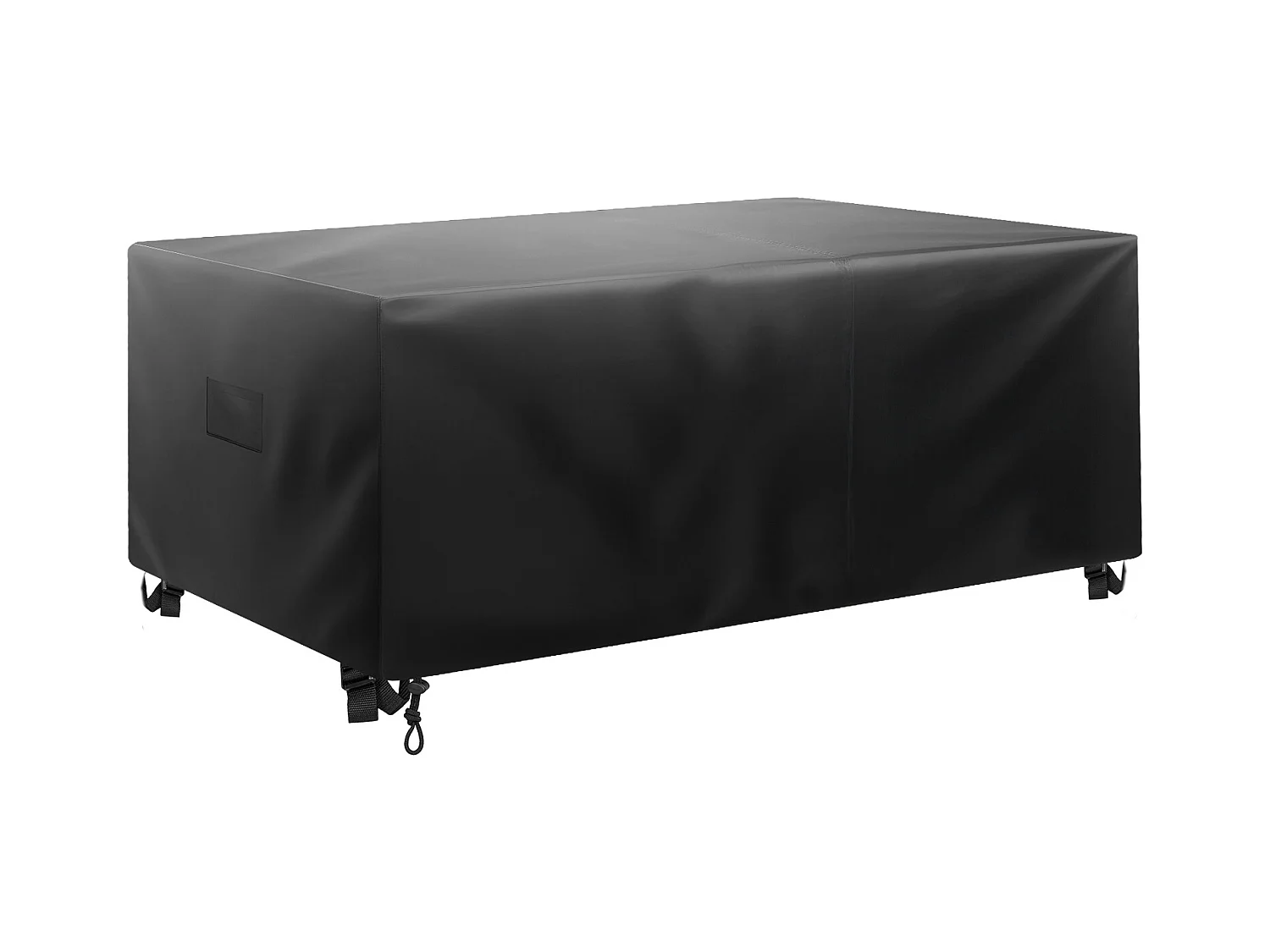 Housse de Meubles de Jardin SucceBuy, 320x160x71 cm, Bâche de Protection pour Mobiliers d’Extérieur en 420D Imperméable et Résistante, Toutes Saisons, Noir