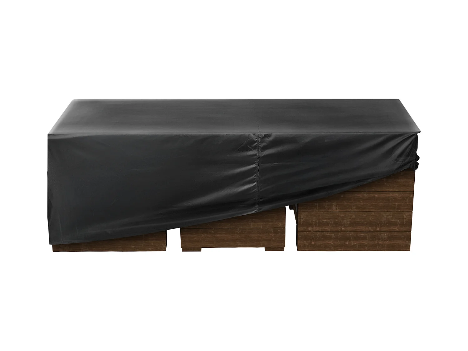 Housse de Meubles de Jardin SucceBuy, 330x214x71 cm, Bâche de Protection pour Mobiliers d’Extérieur en 420D Imperméable et Résistante, Toutes Saisons, Noir