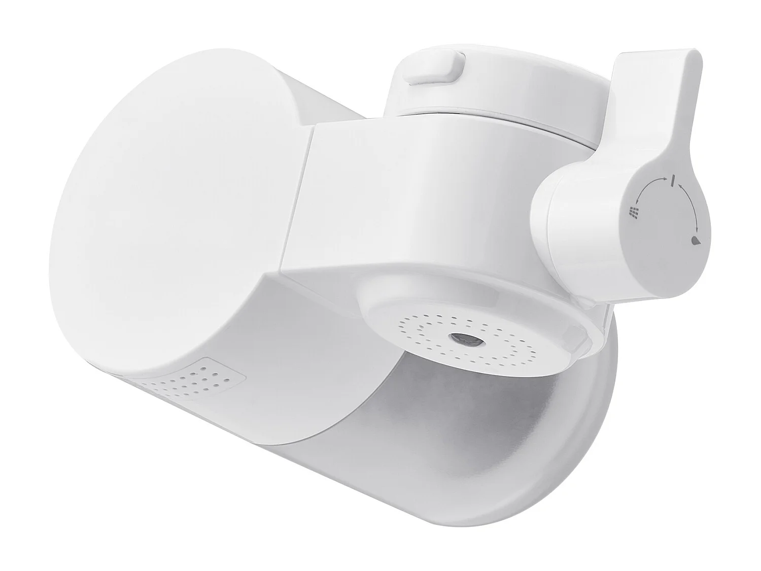 Filtre à Eau pour Robinet SucceBuy, en Fibre de Carbone Certifié NSF, Purificateur d'Eau Horizontal pour Robinet d'Évier avec un Seul Filtre, pour Cuisine, Blanc