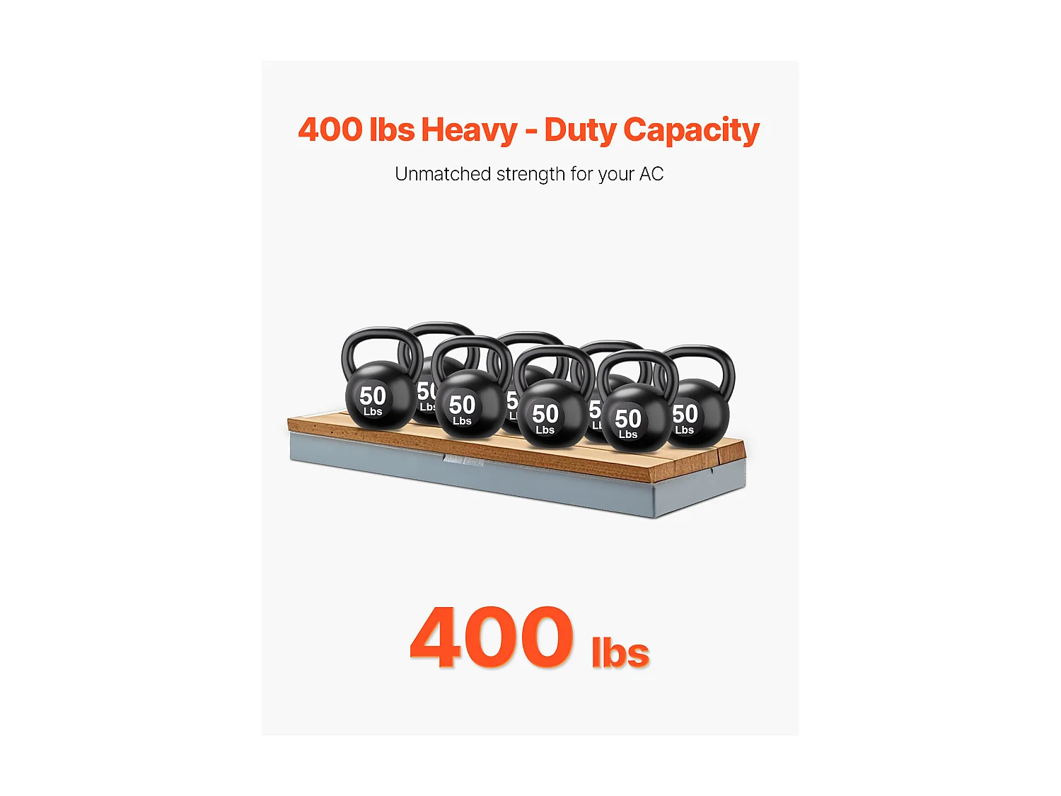 Base d'Amortissement pour Climatiseurs SucceBuy, Split 9000-36000 BTU, Charge Maximale 181 kg, Conception Universelle, Réduction du Bruit Vibration