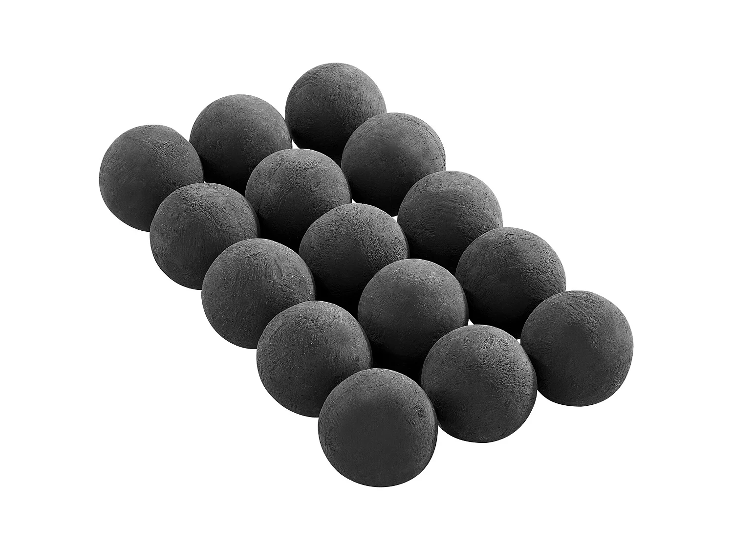 Boules en Céramique pour Cheminée à Gaz SucceBuy, Lot de 15, Pierres de Lave Rondes 7,6 cm, Pierres Décoratives Réutilisables pour Foyer Gaz Propane, Terrasse