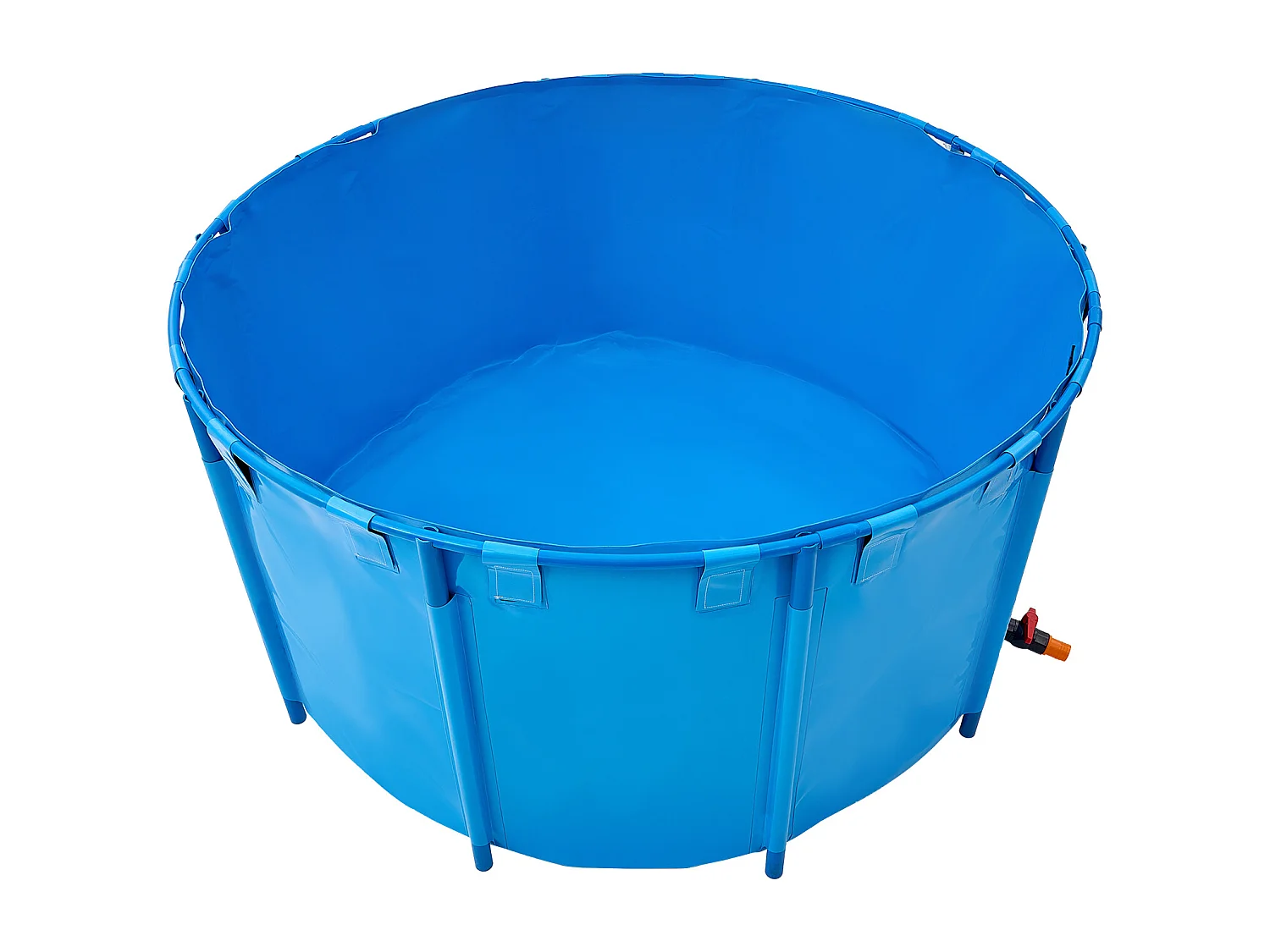 Tanque para Peixes SucceBuy em Lona, Tanque Elevado de 3100L, Aquário Dobrável em PVC para Koi, Aquário Redondo para Peixes Dourados com Moldura Resistente