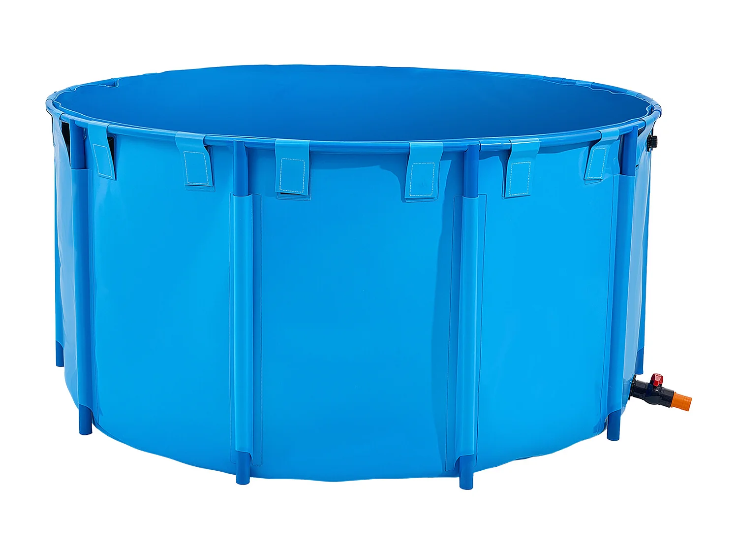 Tanque para Peixes SucceBuy em Lona, Tanque Elevado de 3100L, Aquário Dobrável em PVC para Koi, Aquário Redondo para Peixes Dourados com Moldura Resistente