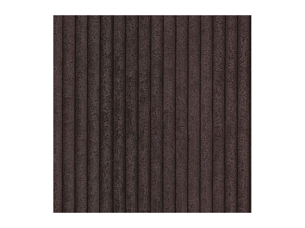 Emma - Wohnlandschaft mit Schlaffunktion und Bettkasten in Dunkelbraun Cord-Stoff schöner Sitzkomfort