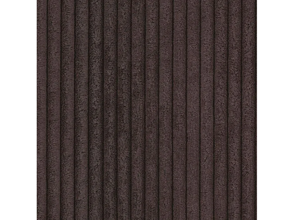 Emma - Wohnlandschaft mit Schlaffunktion und Bettkasten in Dunkelbraun Cord-Stoff schöner Sitzkomfort