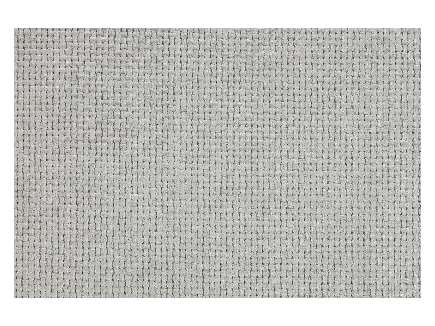 Arvid - Sofa 3 sitzer mit Braun Holzfüßen im skandinavischen Stil aus Hellgrau Chenille-Stoff