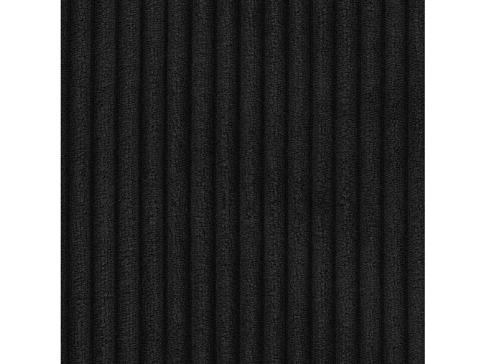 Thora - Modernes Sofa 2 sitzer aus Schwarz Cord-Stoff mit bequemem Sitz