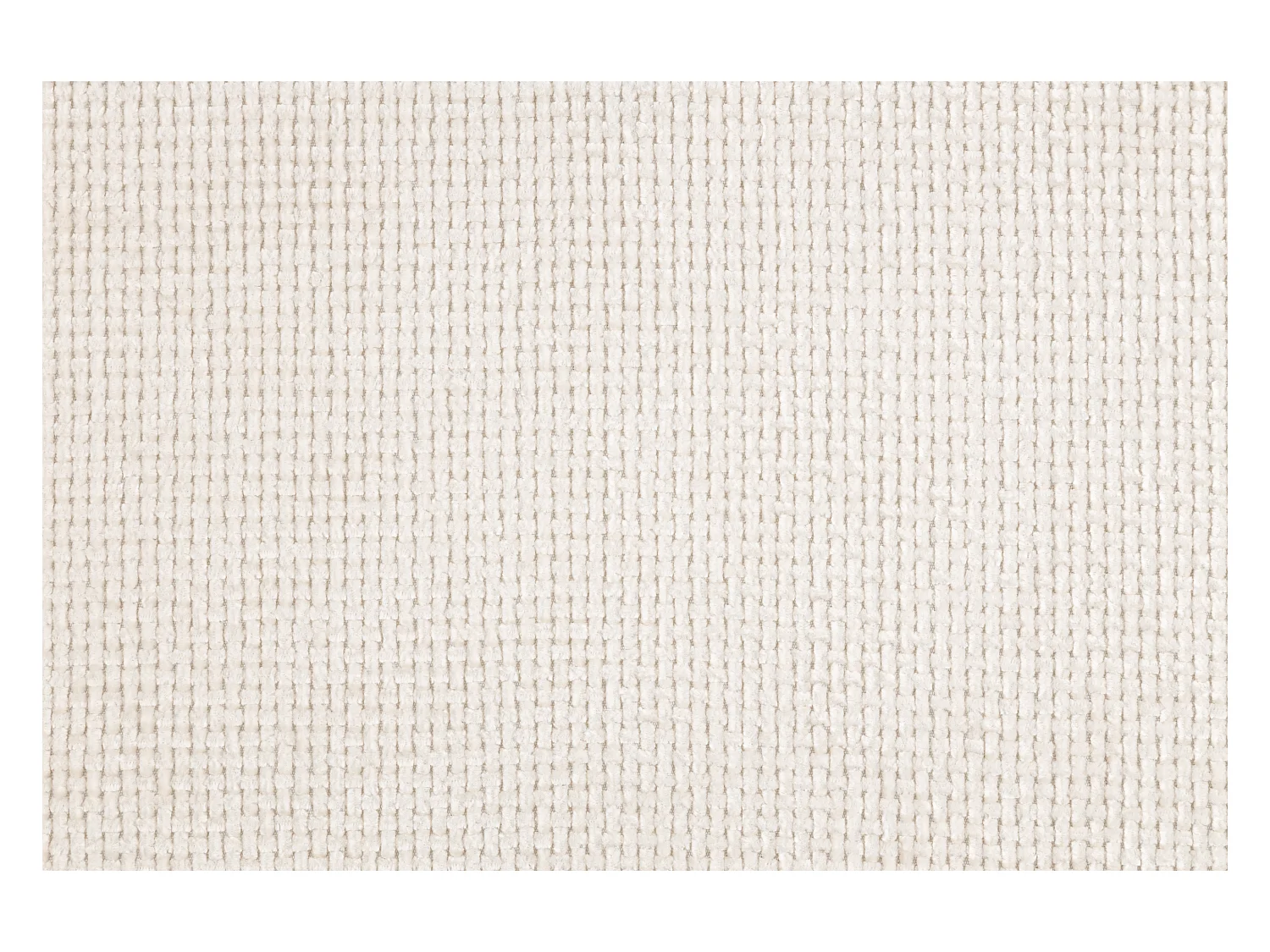 Arvid - Sofa 3 sitzer mit Braun Holzfüßen im skandinavischen Stil aus Beige Chenille-Stoff