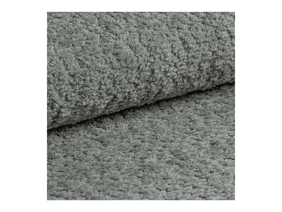 Nils - Polstergarnitur 3+2 mit Braun Holzfüßen im skandinavischen Stil aus Grau Boucle-Stoff