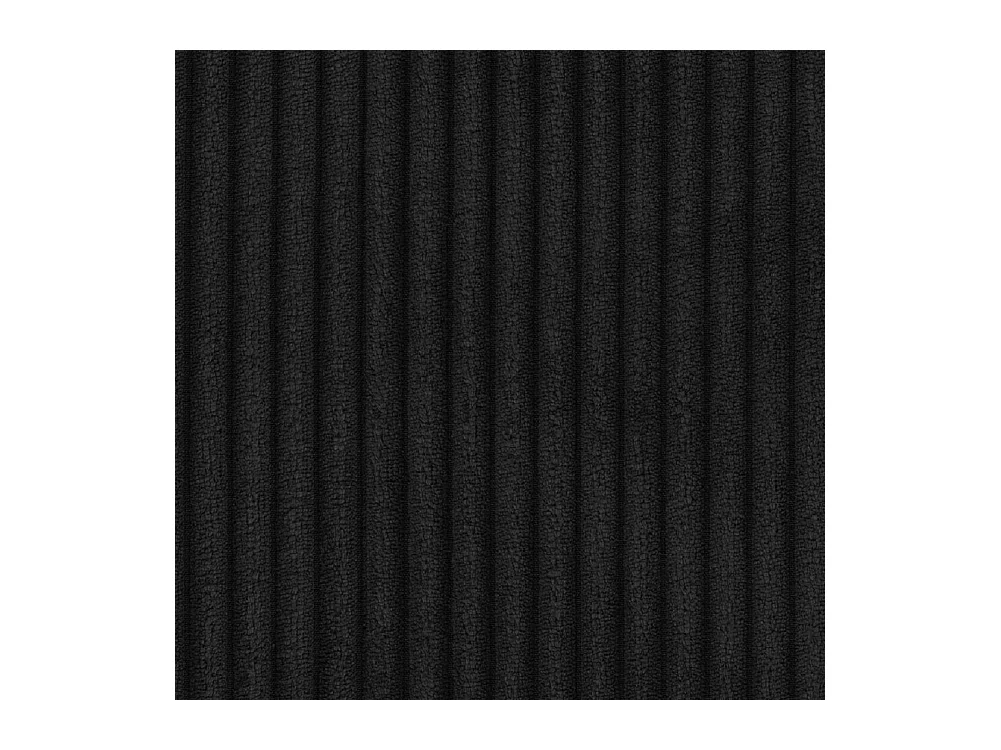 Ensemble de sièges moderne 3+2 en velours côtelé noir avec assise confortable THORA