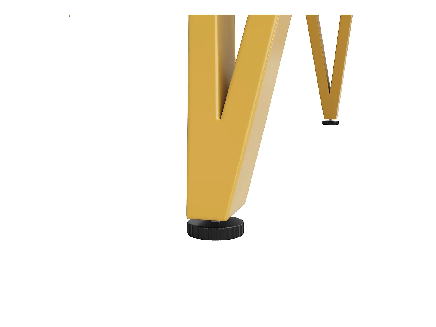 Table à manger ronde 100x100x76 cm pour 4 personnes - pied en métal doré - plateau mdf motif marbre blanc