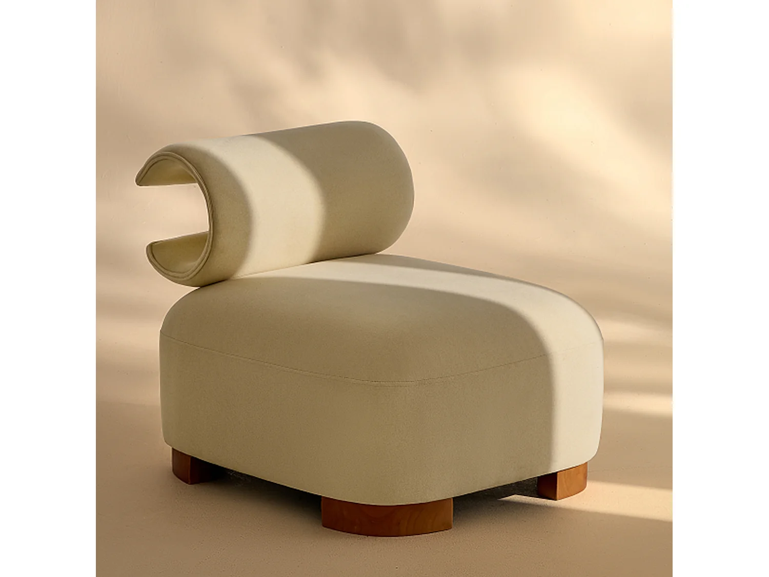 Chaise avec trou pour chat - convient aux animaux - matériau résistant aux rayures - beige