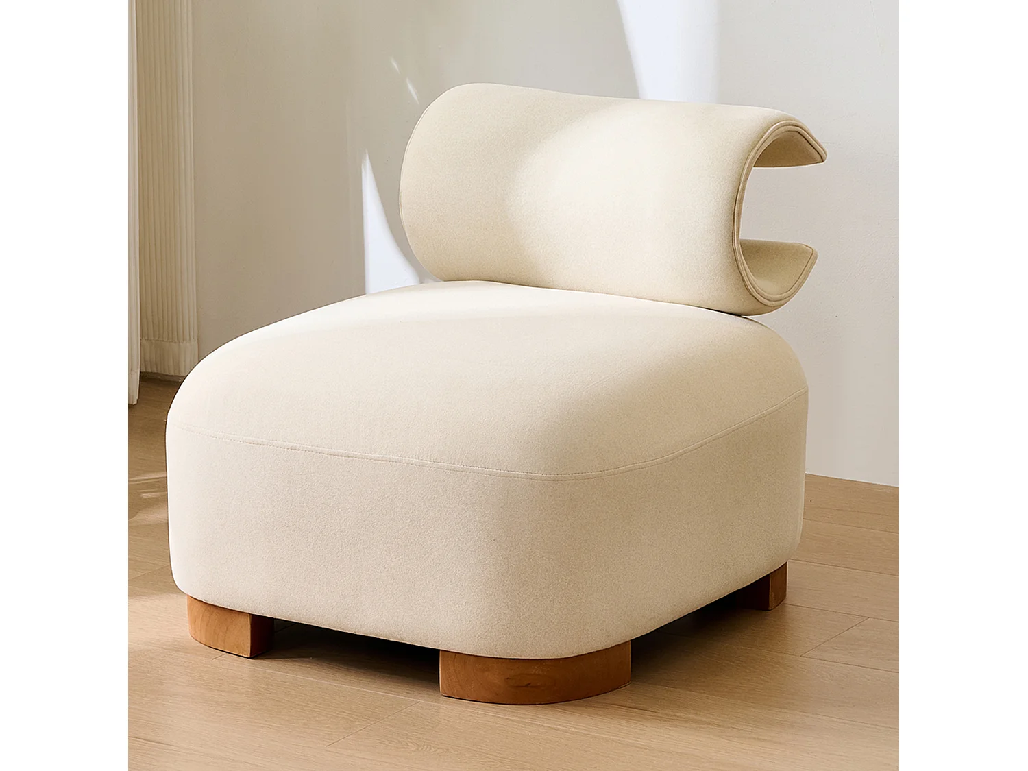 Chaise avec trou pour chat - convient aux animaux - matériau résistant aux rayures - beige