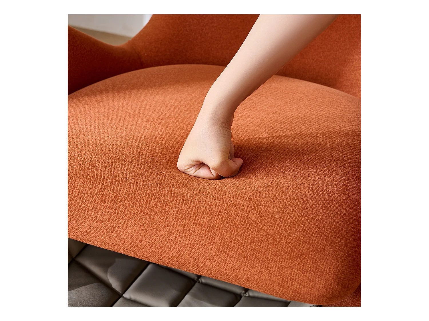 Fauteuil en forme de requin-baleine - adapté aux animaux - tissu résistant aux rayures - rouge