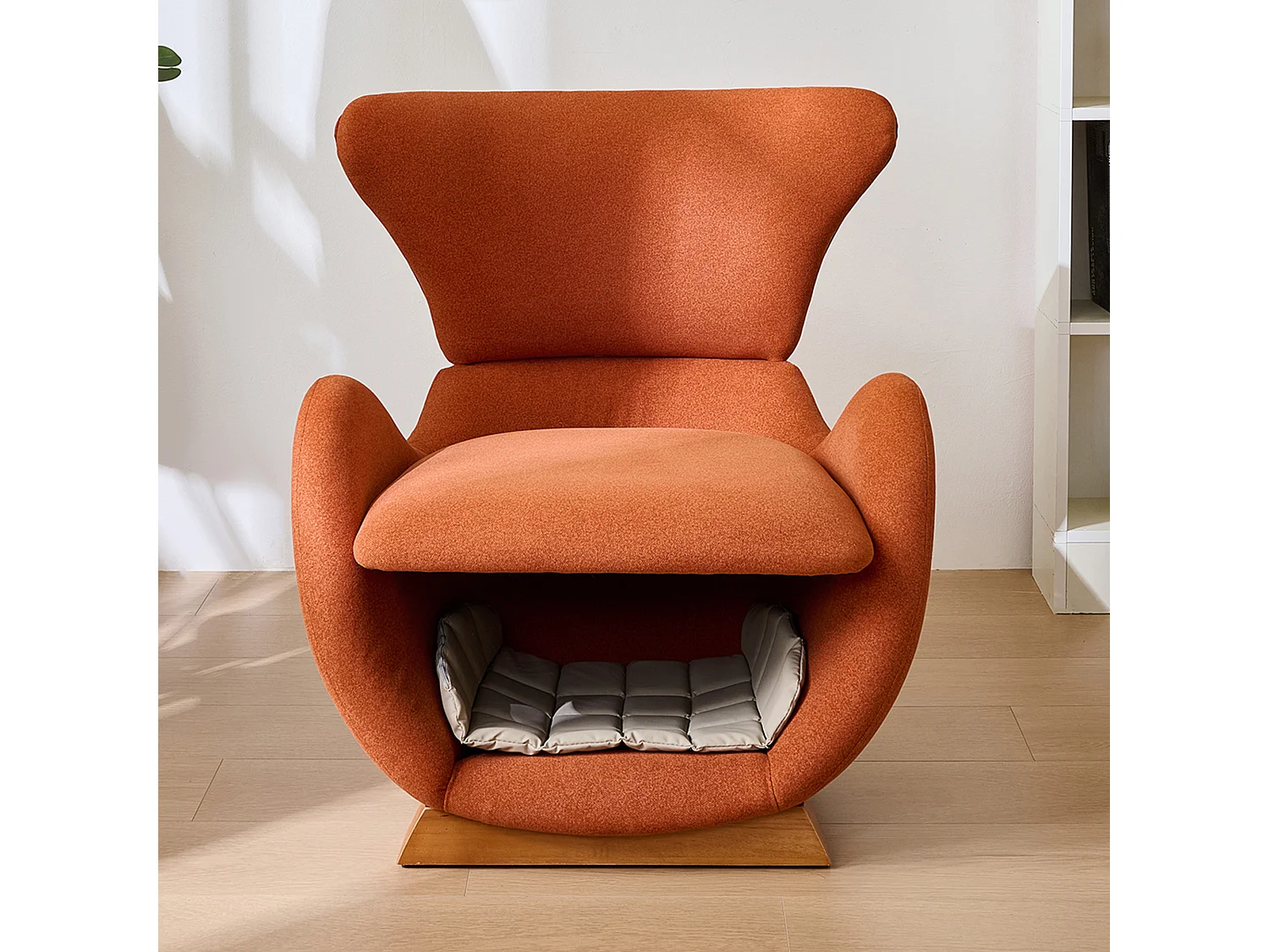 Walvishaai-fauteuil - geschikt voor huisdieren - krasbestendig stof - rood