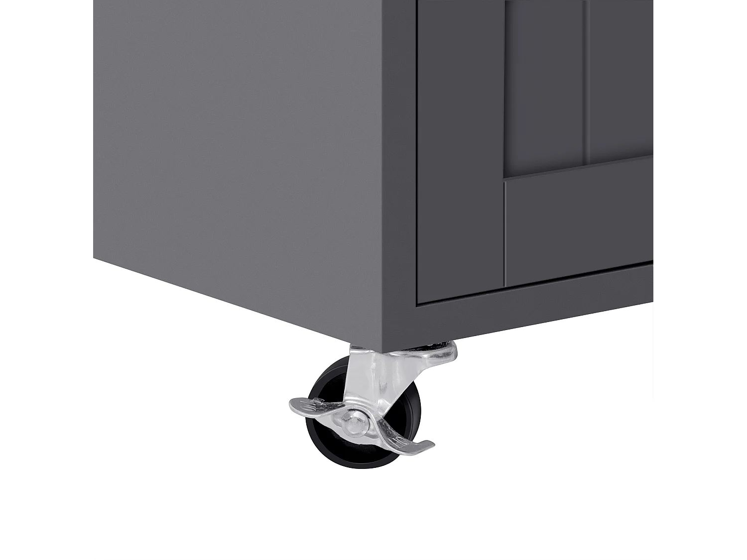 Ilha de cozinha central - com 4 portas e 2 gavetas - bancada extensível - com rodízios - 180,5×45×92,2 cm - Cinza