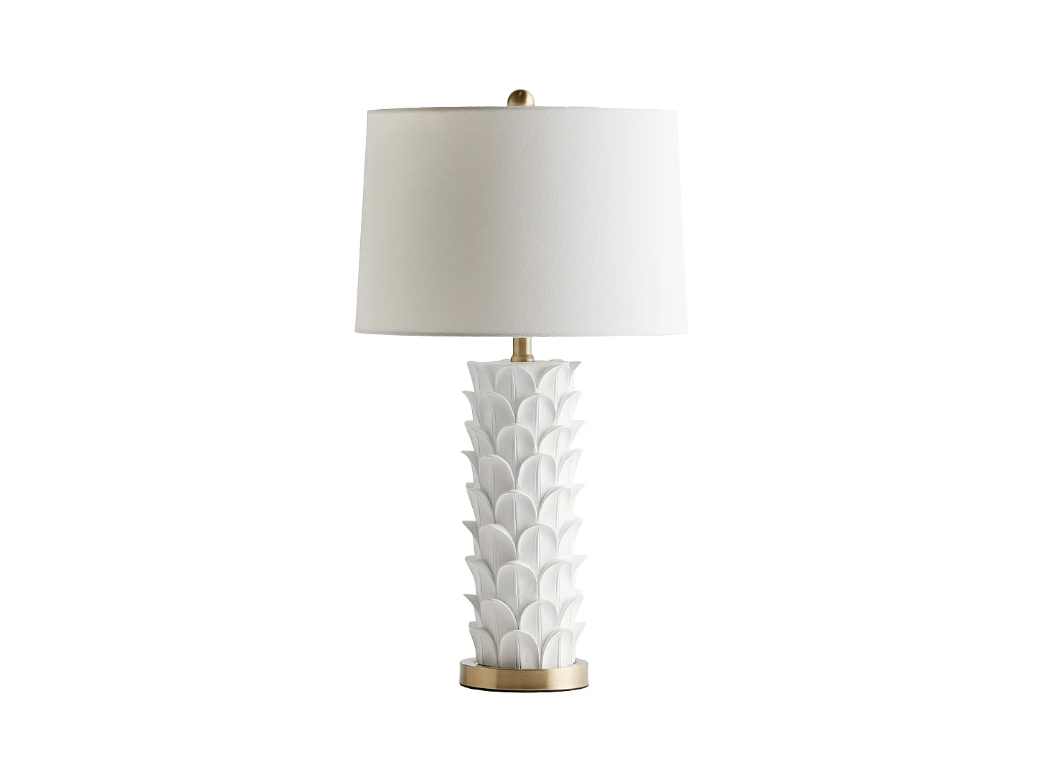 Dekorative Lampe Palma mittelweiß 69 x 38