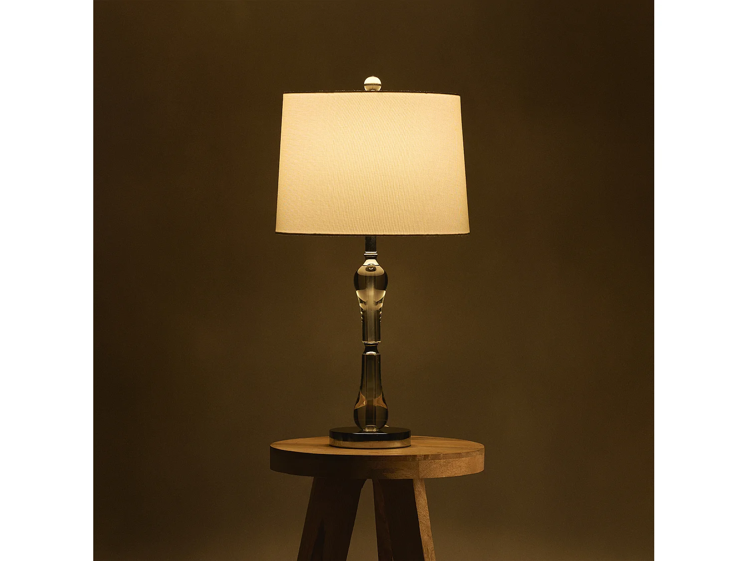 Tischlampe Crystaline mittel transparent 74 x 38