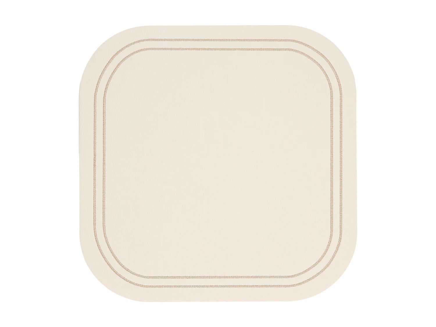 Ritero Dekoratives Tischset, Weiß, 33x33 cm, PVC