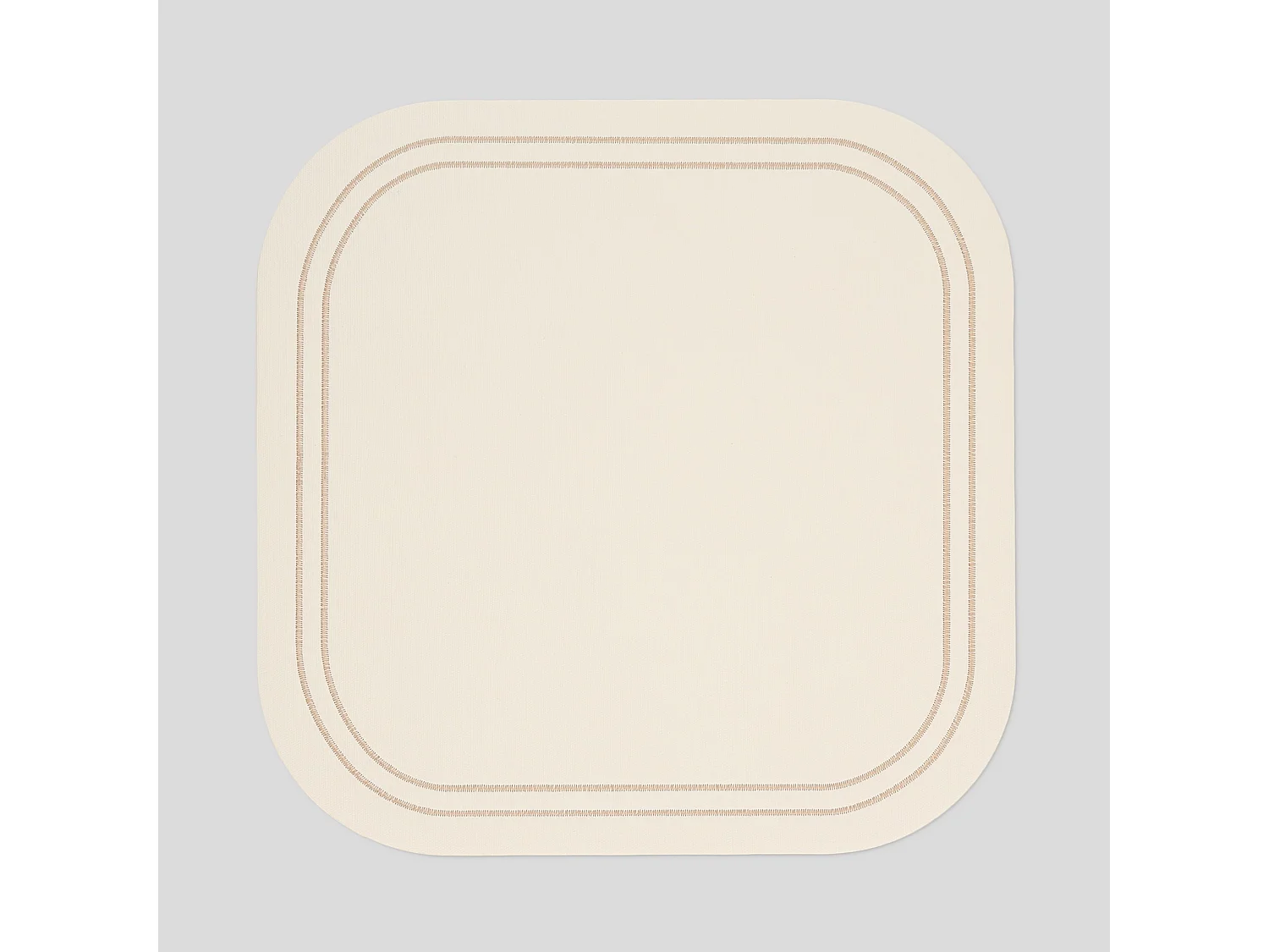 Ritero Dekoratives Tischset, Weiß, 33x33 cm, PVC