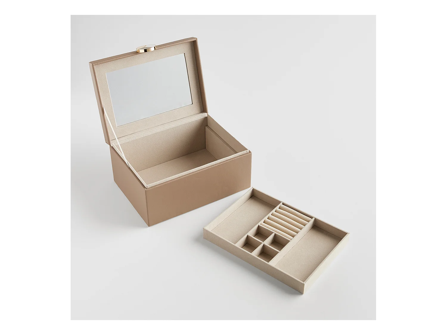 Schmuckkästchen Massie 12 x 19 x 26 Dunkelbeige