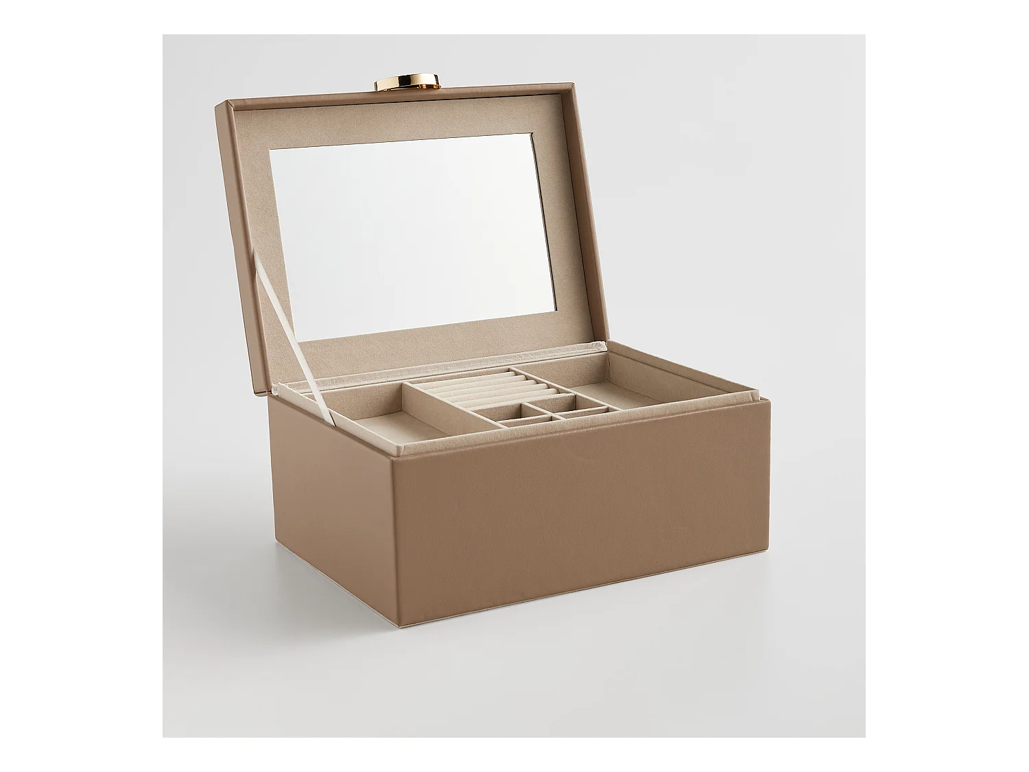 Schmuckkästchen Massie 12 x 19 x 26 Dunkelbeige