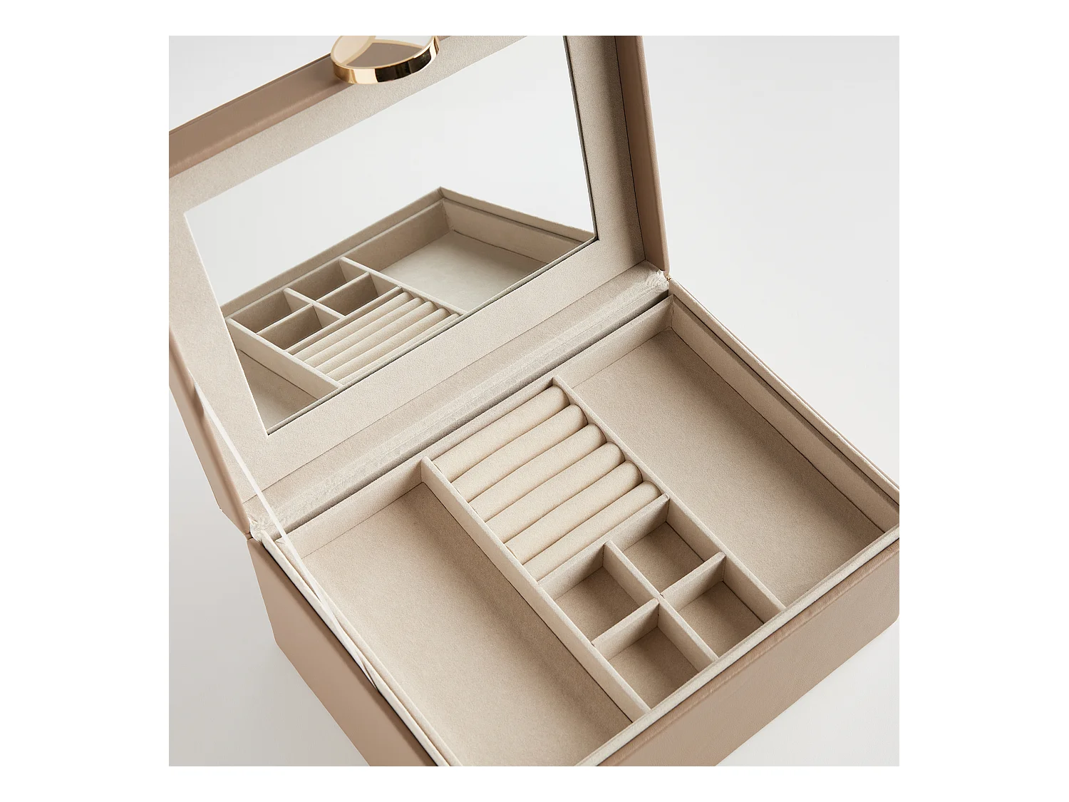 Schmuckkästchen Massie 12 x 19 x 26 Dunkelbeige