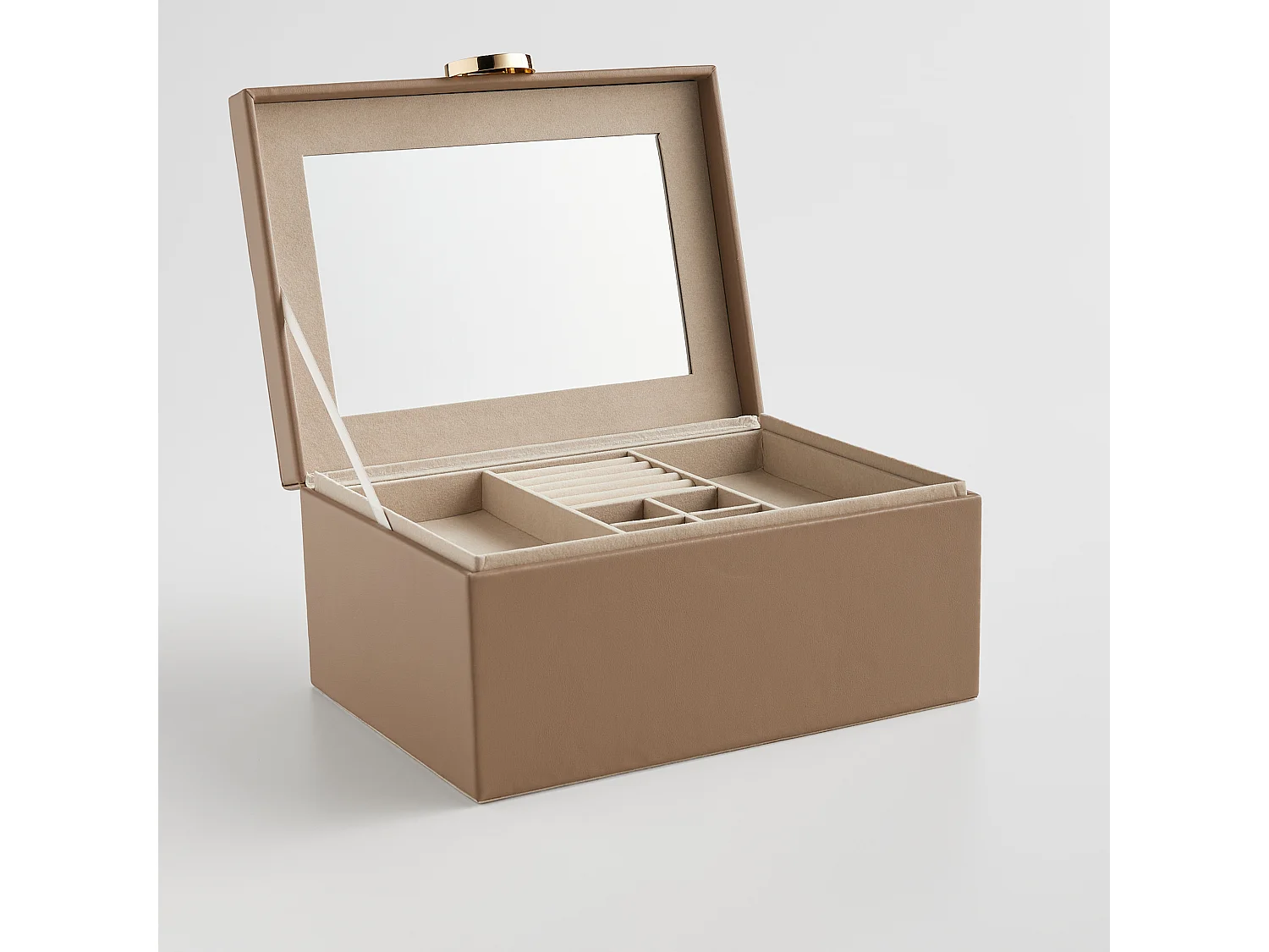 Schmuckkästchen Massie 12 x 19 x 26 Dunkelbeige