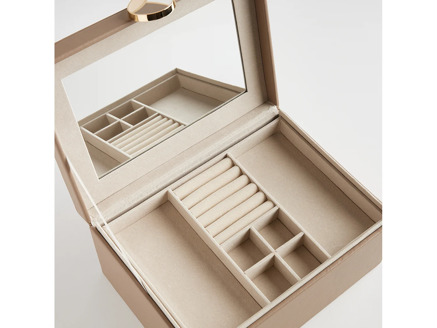 Schmuckkästchen Massie 12 x 19 x 26 Dunkelbeige