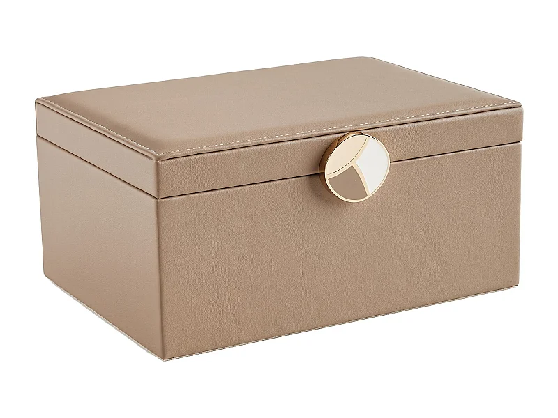 Boîte À Bijoux Massie Beige Foncé 12 x 19 x 26